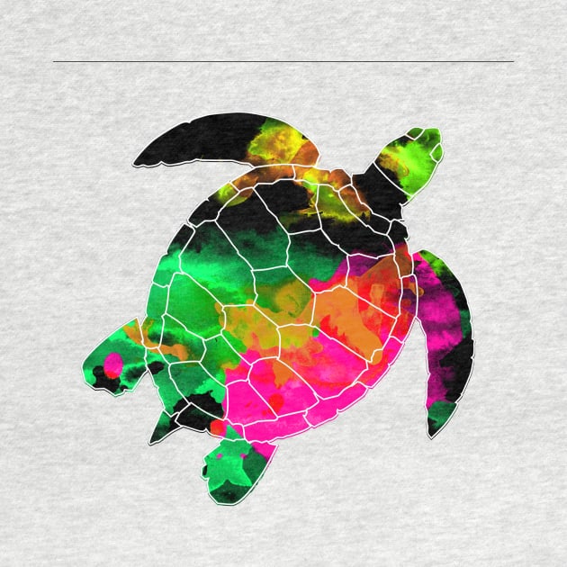 Water Color Sea Turtle by JonHerrera